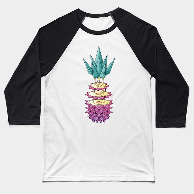 pineapple Baseball T-Shirt by Ananasa